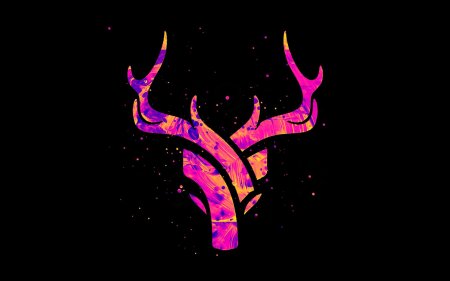 Олень абстракция