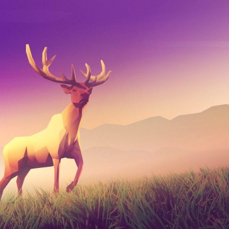 Лоу поли олень