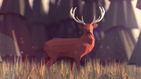 Лоу поли олень