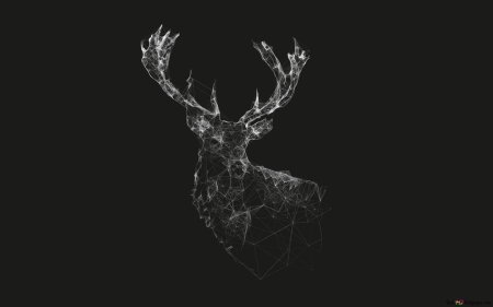 Олень черный