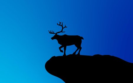 Олени силуэт