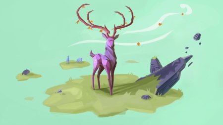 Лоу поли олень