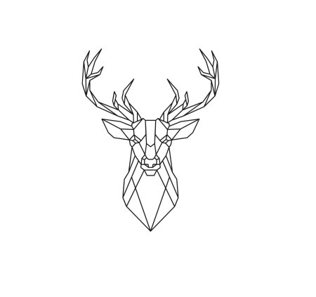 Геометрический олень