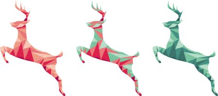 Геометрические фигуры олень