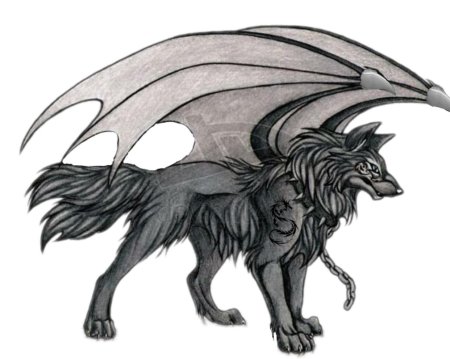 Симуран крылатый волк