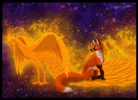 Кицунэ огненная лиса