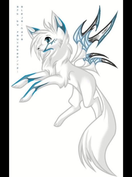 Аниме волки с крыльями