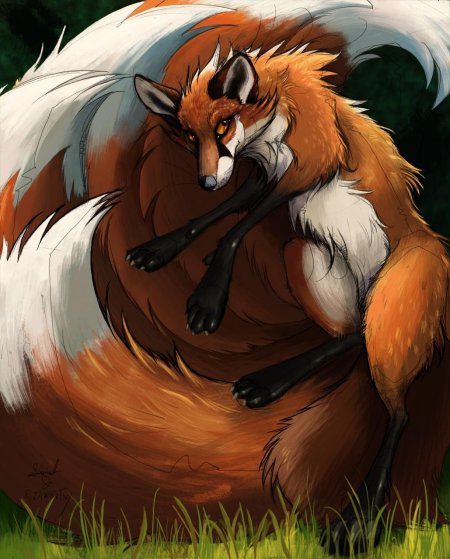 Кицунэ лисица оборотень