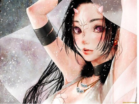 Женщина с лоб арт