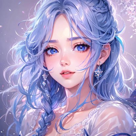 Красивая девушка аниме