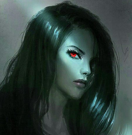 Черноволосая девушка