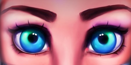 Красивые мультяшные глаза