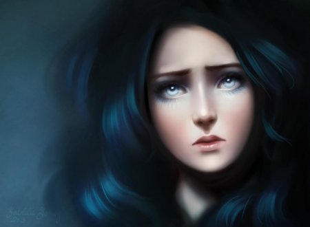 Девушки с голубыми глазами