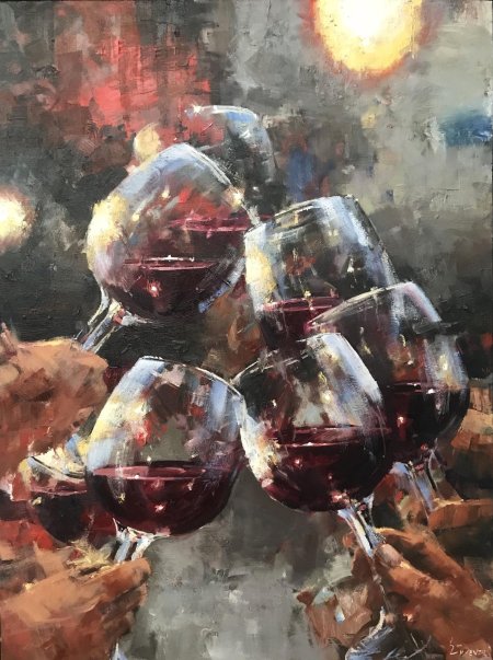 Абстрактный натюрморт живопись