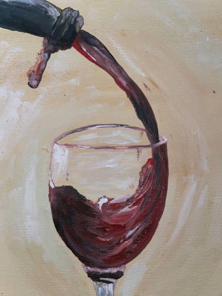 Бокал вина живопись