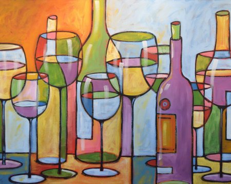 Абстрактный натюрморт кубизм пикассо