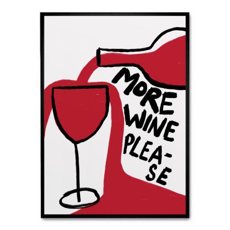 Надпись на постере про вино