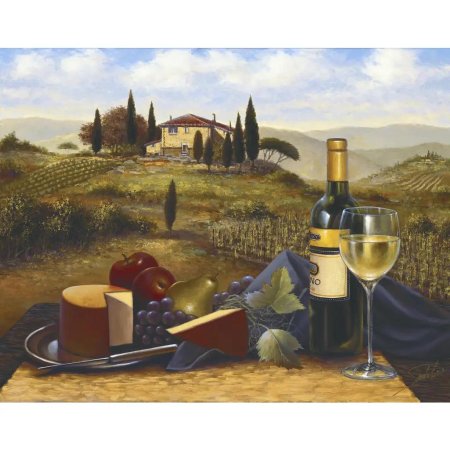 Картина тоскана вино