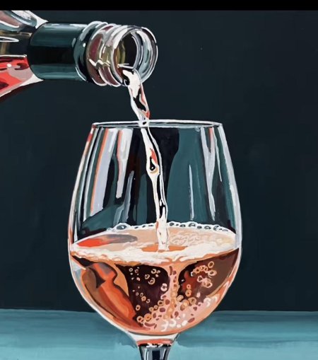 Вино с бокалом