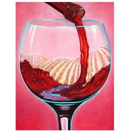 Алмазная вышивка вино