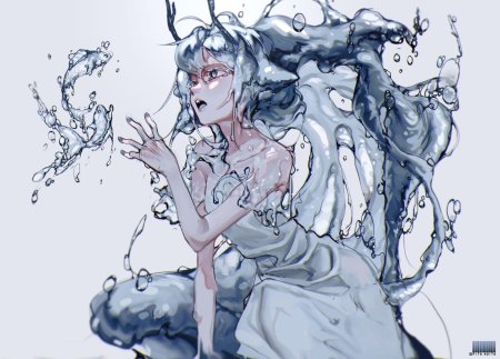 Девушка вода арт хуманизация