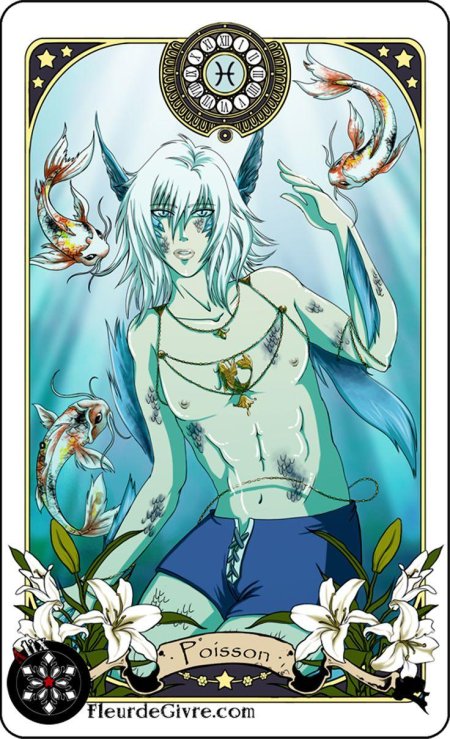 Хуманизация знаков зодиака рыбы парень