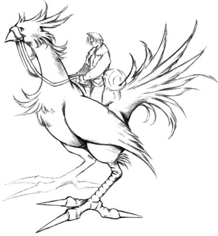 Эскиз петуха