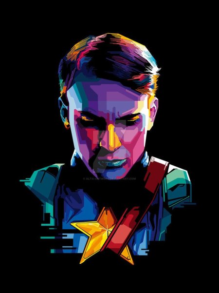 Капитан америка поп арт