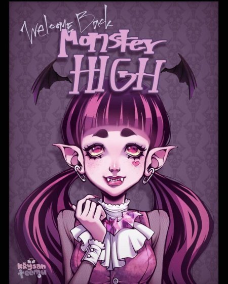 Монстер хай элизабет и дракулаура арт