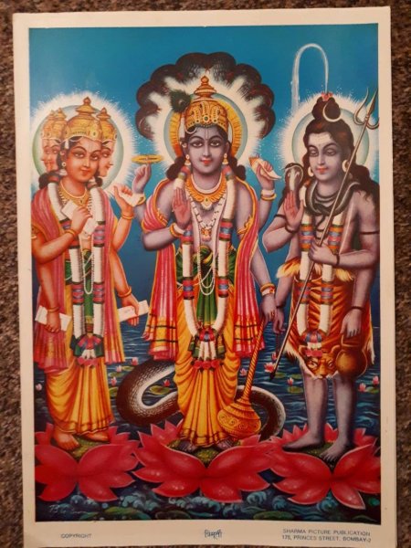 Боги индии брахма вишну шива