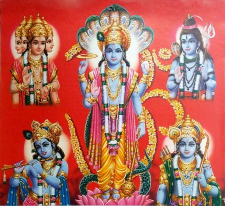 Индийский бог вишну