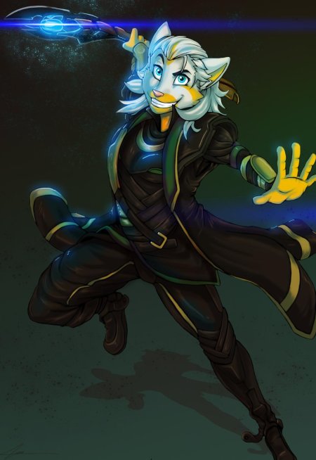 Фурри неон арт