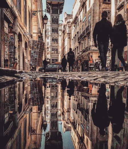 Отражение города