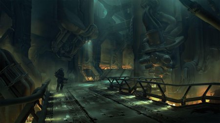 Концепт арт sci fi лаборатория