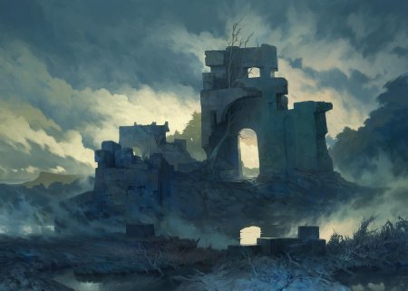 Руины башни днд арт