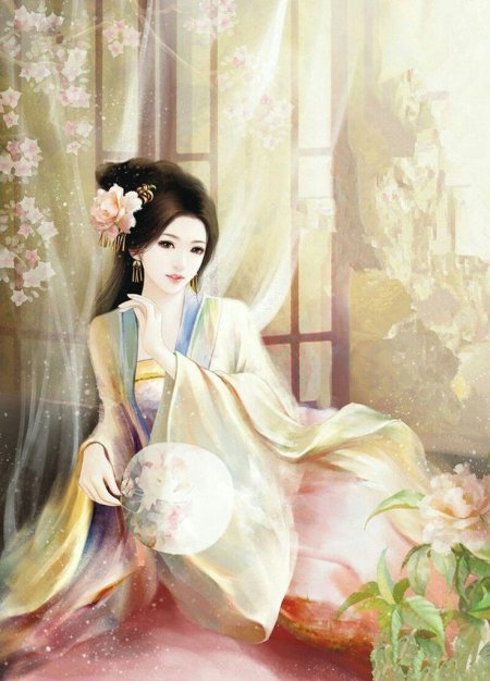 Китайская живопись девушки
