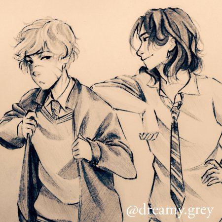 Раскраска гарри поттер гермиона грейнджер