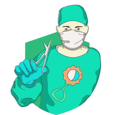 Врач хирург рисунок