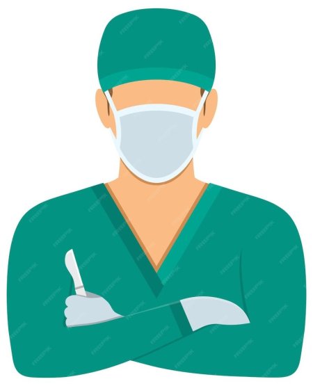 Врач хирург вектор