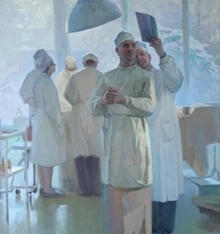 Картина хирург павлов в операционном зале