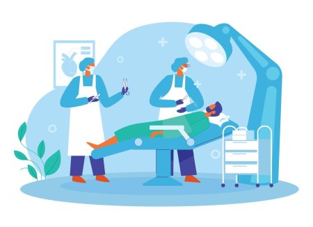 Хирург иллюстрация