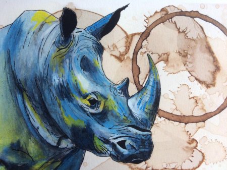 Рисунки акварелью животные