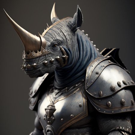 Anthropomorphic rhinoceros