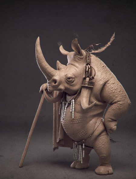 Скульптура \ носорог\