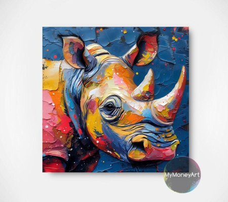 Постер носорог