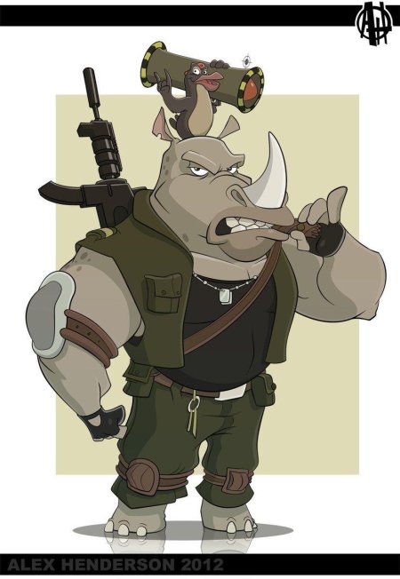 Черепашки ниндзя 2012 бибоп и рокстеди