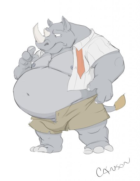 Носорог из мультика