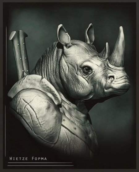 Урс фишер носорог