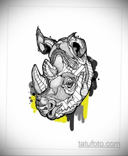 Тату носорог