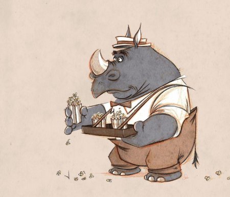 Мультяшный носорог